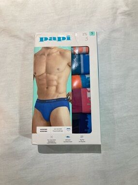 Papi 5-pack low rise briefs, Men’s size small, NIB!